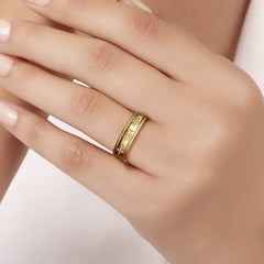 Cross Ichthys Meditations Spinner Fidget Ring For Anxiety Relief