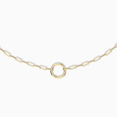 Paperclip Chain Charm Necklace