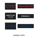 Faith-Inspired Statement Velcro Patch– Random Sets