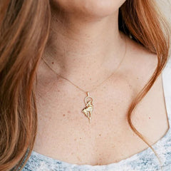 The Good Shepherd Diamond Pendant Necklace – 10K/14K Gold or Bright Silver