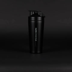 24oz Stainless Steel Faith Nova Alpha Black Shaker