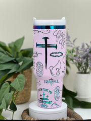 Religious Jesus is Live Tumbler With Handle 30oz