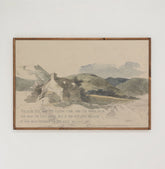 Built On The Rock | Framed Wooden Art - Horizontal