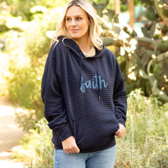 Faith Quilted Hoodie