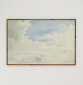 Clouds | Framed Wooden Art - Horizontal
