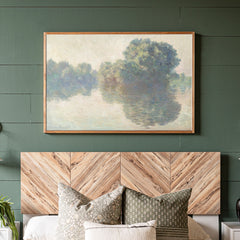 The Siene at Giverny | Framed Wooden Art - Horizontal