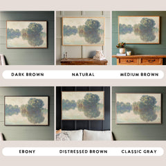 The Siene at Giverny | Framed Wooden Art - Horizontal