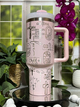 God Is Good Tumbler With Handle 30oz