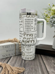 Just Jesus Tumbler With Handle 30oz