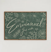 Emmanuel | Framed Wooden Art - Horizontal