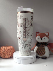 God Is Good Tumbler With Handle 30oz