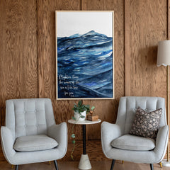 Mightier Than The Waves | Framed Wooden Art