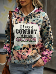 Women's Casual Fashion Hoodie - Cozy Polyester & Spandex Blend, Letter Print Pullover with Kangaroo Pocket for Fall/Winter