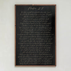 Psalm 27 | Framed Wooden Art