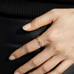 Two-Tone Thorns Statement Ring