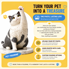 Custom 3D Printed Pet Figurine From Your Photo | Hand-Painted Keepsake, They are part of your life, but you are their whole world. Keep their sweetest moments forever. Includes a hand-painting process video for your custom model.