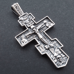 Titanium Orthodox Jesus Crucifix Necklace Protection Jewelry