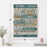 Christian Canvas Wall Art – Inspirational Bible Verse Wall Decor, Faith-Based Scripture Print for Home