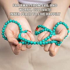 Faith Nova Tibetan Turquoise Healing Mala Bracelet