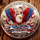 United States of America – 250th Anniversary Eagle Commemorative Badge Set
