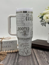 Rooted In Christ Tumbler With Handle 30oz