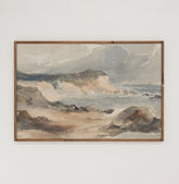 Beach | Framed Wooden Art - Horizontal