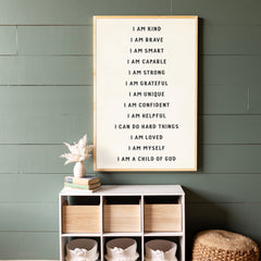Affirmations | Framed Wooden Art