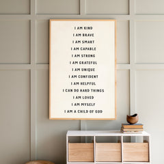 Affirmations | Framed Wooden Art