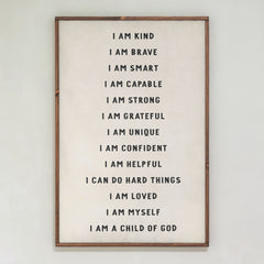 Affirmations | Framed Wooden Art