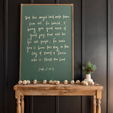 A Savior Who Is Christ Our Lord | Framed Wooden Art