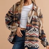 2026 NEW Women’s Southwestern Aztec Shacket – Boho Western Fall Jacket