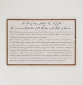 Declaration of Independence | Framed Wooden Art - Horizontal