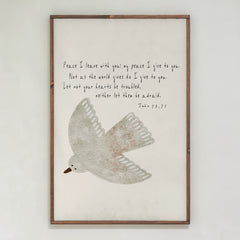 Peace I Leave | Framed Wooden Art