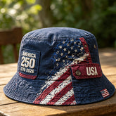 1776–2026 Freedom Edition USA 250th Anniversary Bucket Hat