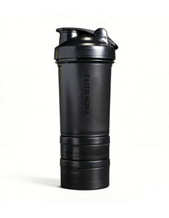 16oz Faith Nova Shaker Bottle With Storage Compartments - Nightshade