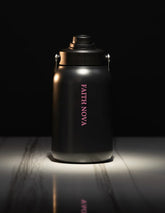 64OZ FLASK BLACK PINK LETTERS