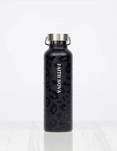 25OZ FLASK BLACK LEOPARD