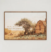 Feed On His Faithfulness | Framed Wooden Art - Horizontal