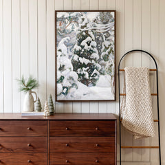 Winter Forest | Framed Wooden Art