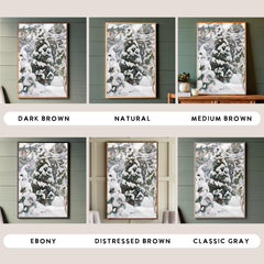 Winter Forest | Framed Wooden Art