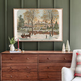 There's No Place Like Home For The Holidays | Framed Wooden Art - Horizontal