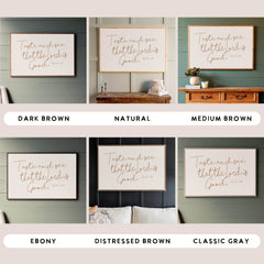 Taste And See | Framed Wooden Art - Horizontal