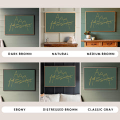 Faith Can Move Mountains | Framed Wooden Art - Horizontal