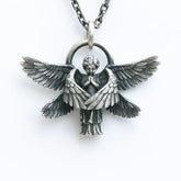 Praying Angel Wing Pendant Good Luck Necklace