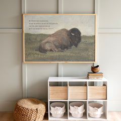 Be Strong | Framed Wooden Art - Horizontal