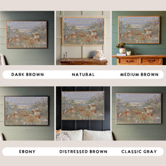 Psalm 95 The Sea Is His | Framed Wooden Art - Horizontal