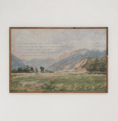 The Lord Bless You | Framed Wooden Art - Horizontal