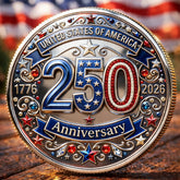 USA 250th Anniversary Commemorative Badge Set