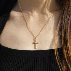 Thorn Cross Pendant Necklace