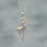 The Good Shepherd Diamond Pendant Necklace – 10K/14K Gold or Bright Silver